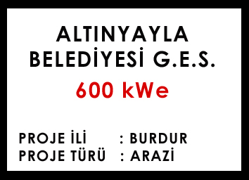 ALTINYAYLA BELEDİYESİ G.E.S.