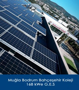 Muğla Bodrum Bahçeşehir Koleji 168 kWe G.E.S